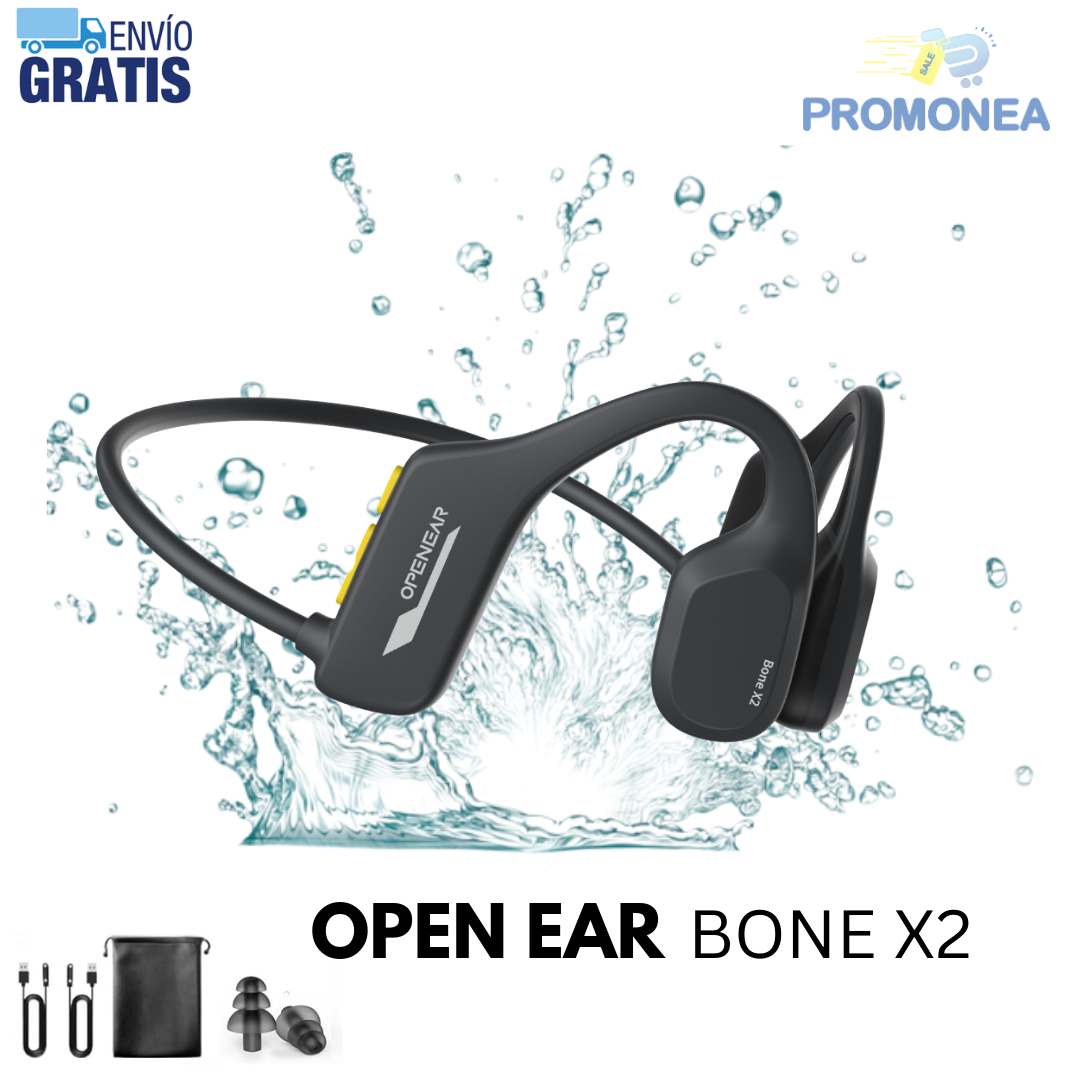 Audífono Acuático Bluetooth de Conducción Ósea OPENEAR BONE X2