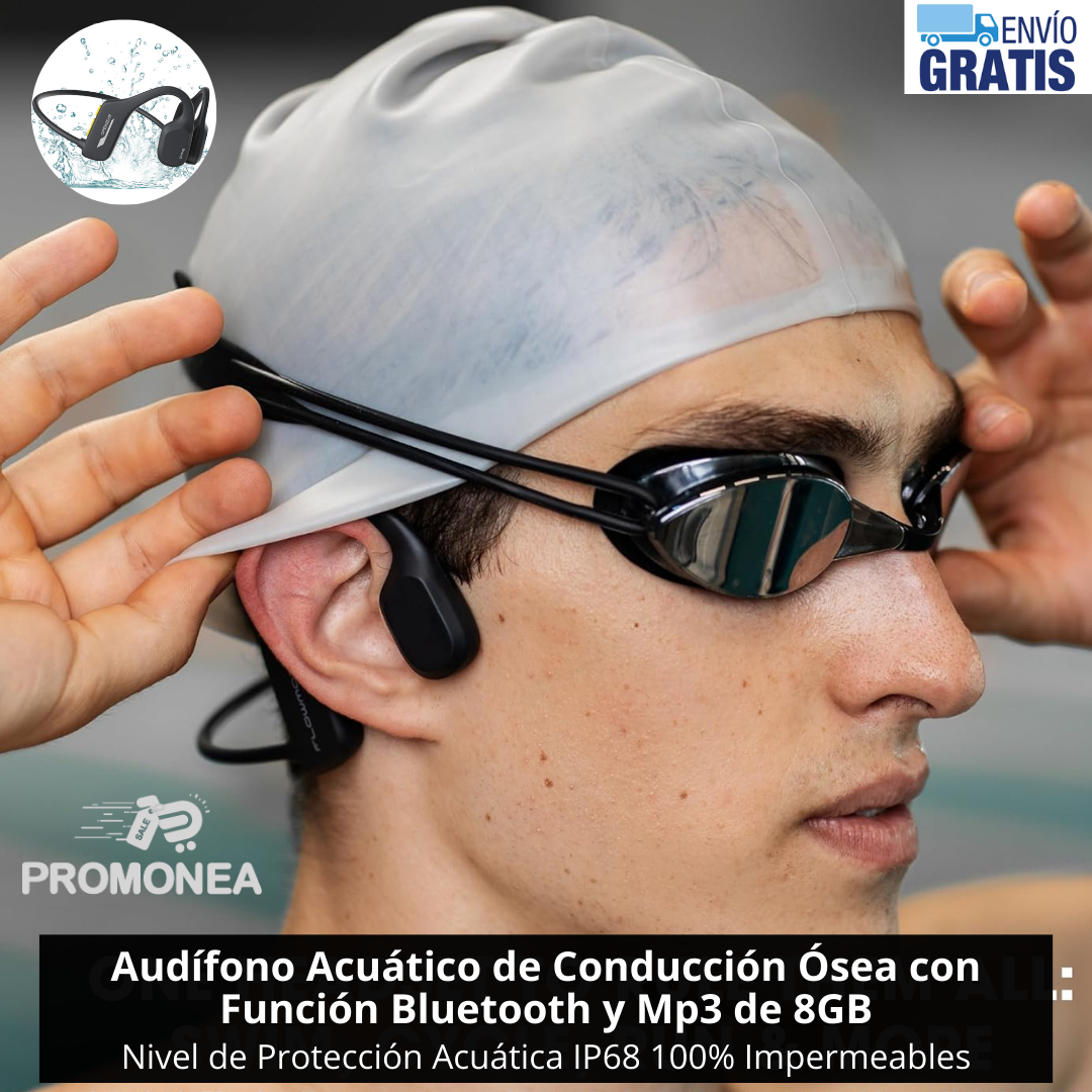 Audífono Acuático Bluetooth de Conducción Ósea OPENEAR BONE X2